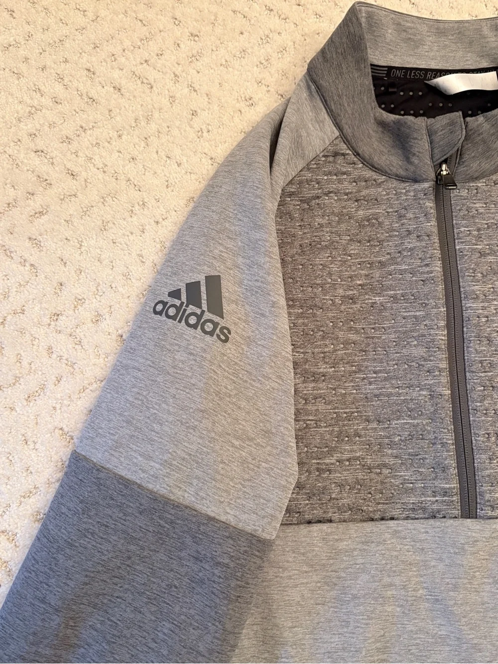 adidas Golf Mens Frostguard Quarter Zip Pullover Performance Jacket Size Large